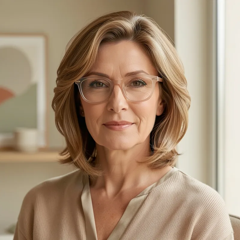 Coupe de cheveux femme 50 ans avec lunettes : 7 styles élégants et pratiques - article conseils capillaires